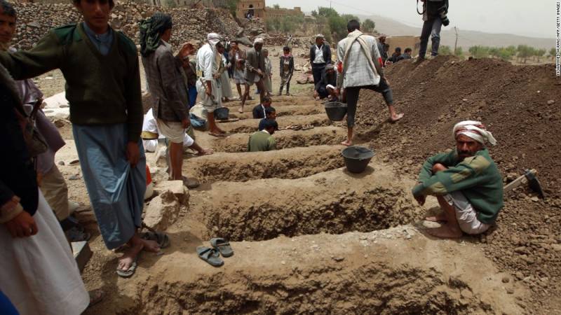 یمن،شرپسند حوثی باغیوں کے ہاتھوں یمن میں قبریں بھی غیر محفوظ