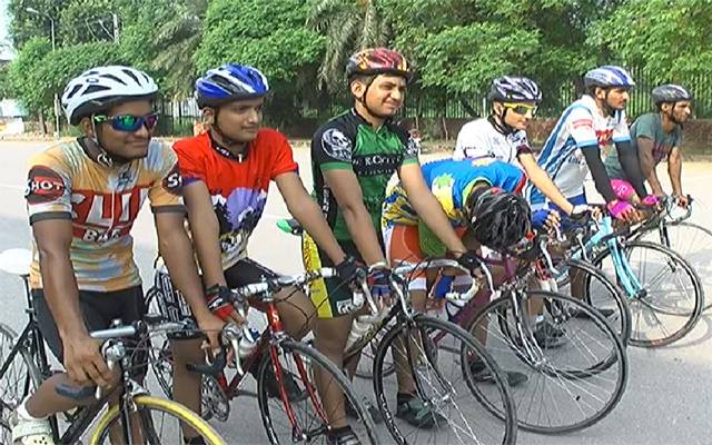 سندھ رینجرز کے زیر اہتمام جشن آزادی سائیکل ریس اور واک