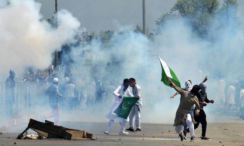 مقبوضہ کشمیر میں بھی پاکستان کا یوم آزادی جوش و خروش سے منایا گیا