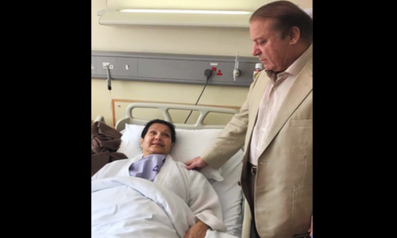 کلثوم نوازکو آپریشن کے بعدسی سی یومیں منتقل کر دیا گیا 