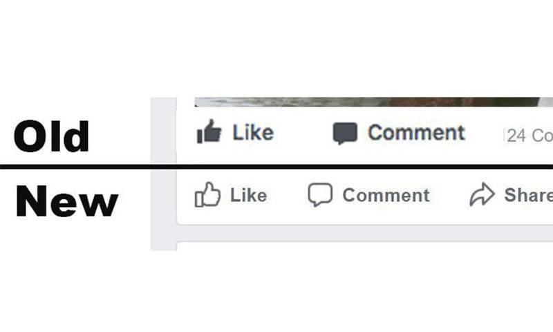 فیس بک نے لائیک کا بٹن تبدیل کر دیا 
