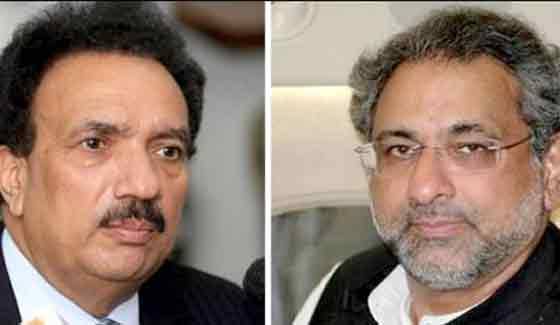 رحمان ملک کا وزیراعظم شاہد خاقان کے نام خط