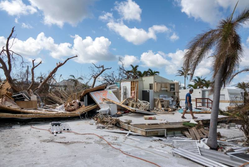 تباہ کن سمندری طوفان 'ماریہ' کی کیربین جزیرے کی جانب پیش قدمی جاری