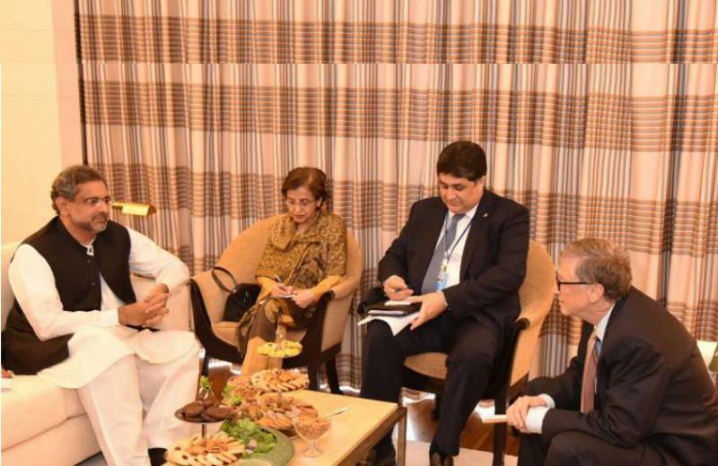 وزیراعظم سے بل گیٹس کی ملاقات، انسداد پولیو کیلئے مل کر کام کرنے کا اعادہ