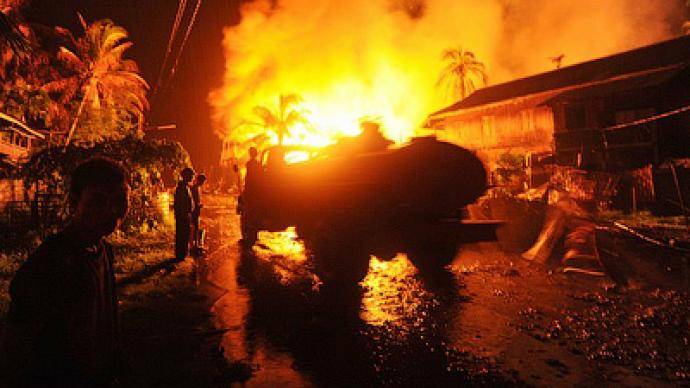 میانمارمیں تشدد کی تازہ لہر میں 20گھر جلا دئیے گئے