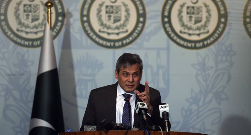 پاکستان پر الزام تراشی کا مقصد کشمیر کے مسئلے سے توجہ ہٹانا ہے : ترجمان دفتر خارجہ