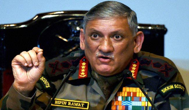 بھارتی آرمی چیف نے پھر پاکستان کو نام نہاد سرجیکل اسٹرائیک کی دھمکی دیدی
