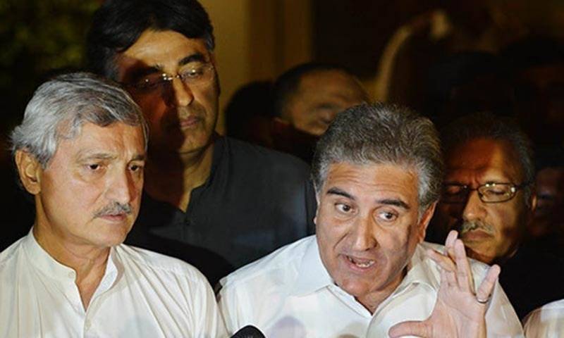 پی ٹی آئی میں اختلافات کھل کر سامنے آ گئے، شاہ محمود اور جہانگیر ترین گروپ آمنے سامنے 