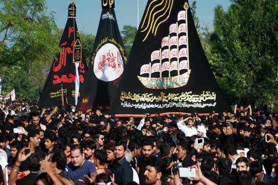 ملک بھر میں نویں محرم الحرام کے جلوس روایتی راستوں پر رواں دواں
