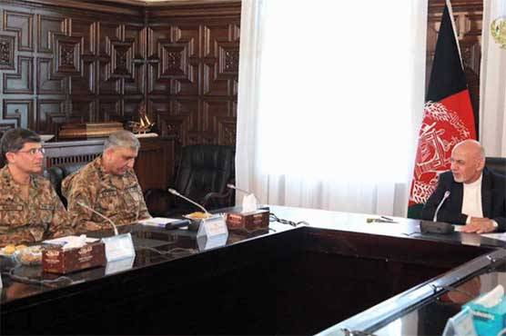  آرمی چیف کی افغان صدر سے ملاقات، سکیورٹی سمیت دو طرفہ امور پر بات چیت
