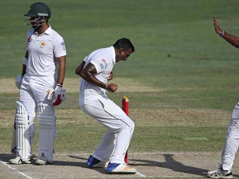 سری لنکا نے دوسری ٹیسٹ میچ میں پاکستان کو شکست دے کر سیریز اپنے نام کر لی