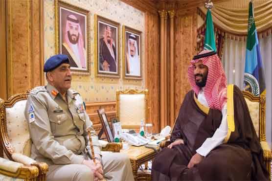  آرمی چیف کی سعودی ولی عہد سے ملاقات، اہم امور پر تبادلہ خیال