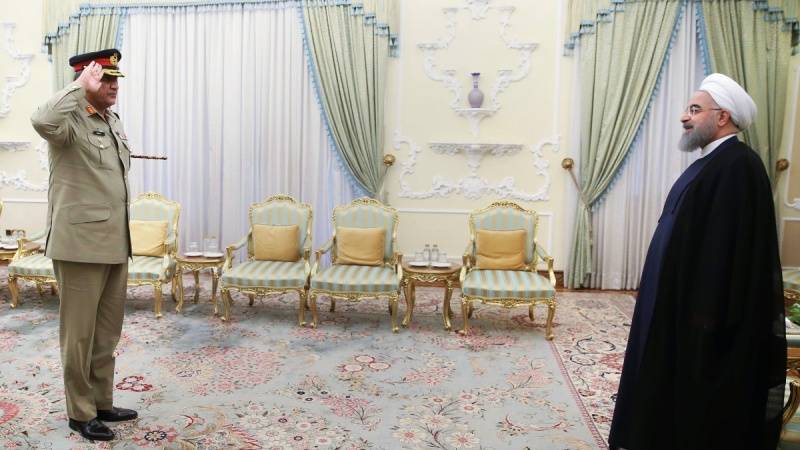 آرمی چیف کی ایرانی صدر سے ملاقات, باہمی تعاون پر زور دیا