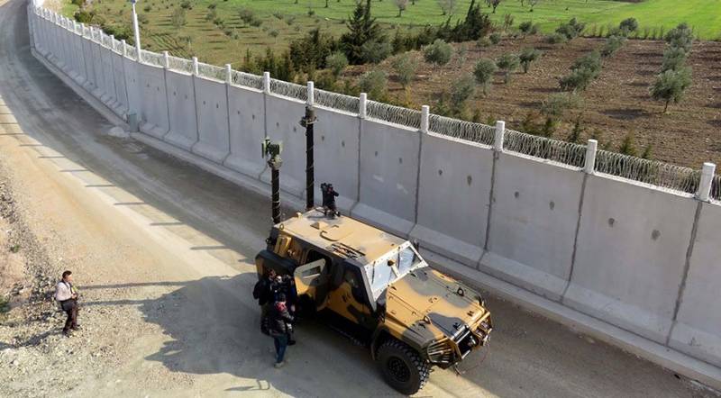 ترکی اور شام کی سرحد پر 911 کلو میٹر دیوار تکمیل کے مراحل میں پہنچ گئی