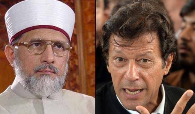 طاہر القادری کا عمران خان سے فون پر رابطہ، تعاون کی یقین دہانی