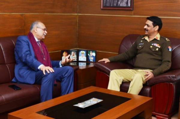 ڈی جی آئی ایس پی آر سے نجم سیٹھی کی ملاقات 