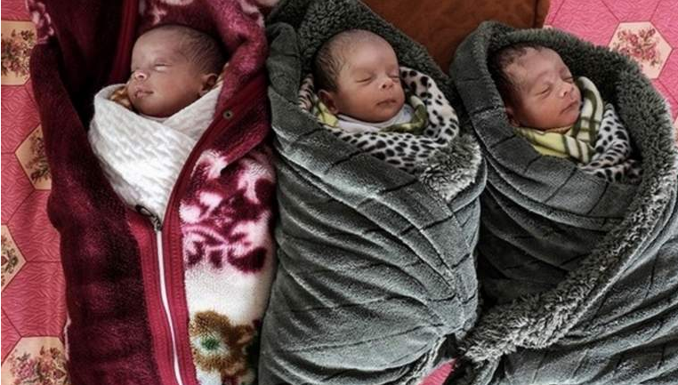 یروشلم ، فلسطین ، اور کیپٹل ، فلسطینی جوڑے نے اپنے تینوں نوزائیدہ بچوں کے انوکھے نام رکھ دیا 