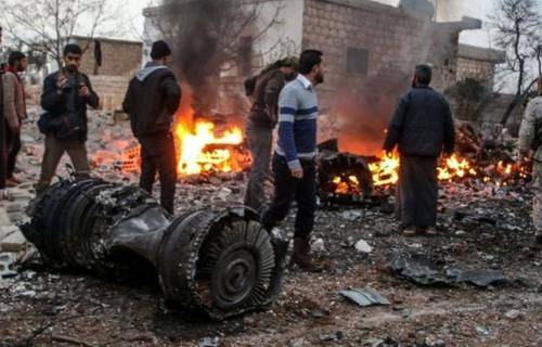 طیارہ گرائے جانے کے بعد روسی طیاروں کی بمباری سے 30باغی ہلاک