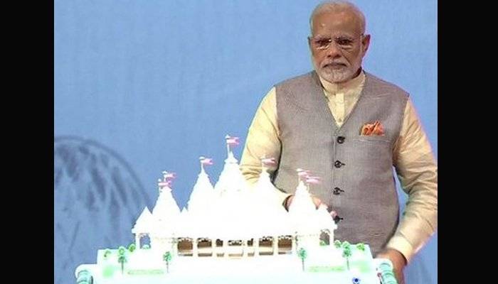 بھارتی وزیراعظم نے ابوظہبی میں پہلے مندر کا سنگ بنیاد رکھ دیا