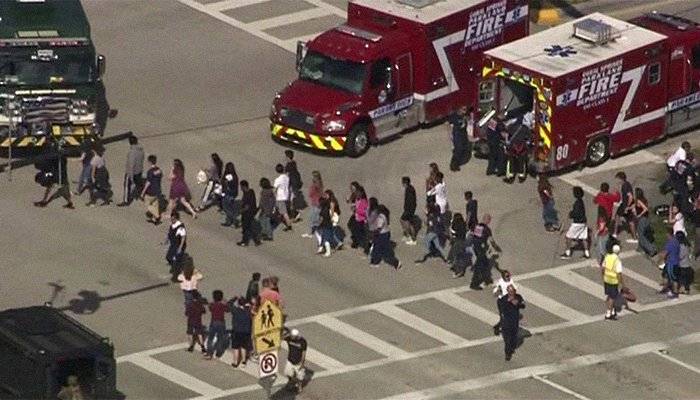 امریکی ریاست فلوریڈا کے اسکول میں فائرنگ سے 17 افراد ہلاک 