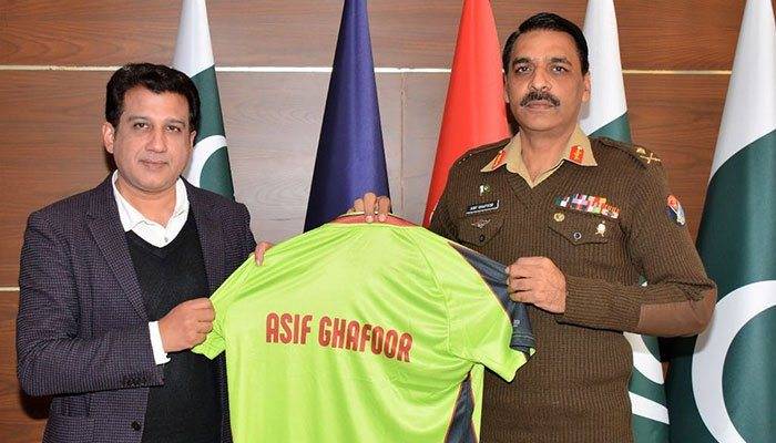 ڈی جی آئی ایس پی آر کا پی ایس ایل کے کھلاڑیوں کیلئے نیک خواہشات کا پیغام