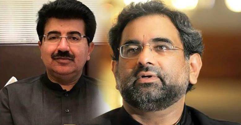 وزیراعظم شاہد خاقان عباسی نے چیئرمین سینیٹ سے ملنے سے معذرت کر لی