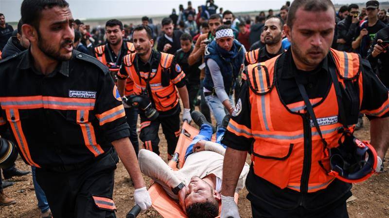 غزہ میں صیہونی فوجی پھر آپے سے باہر،فائرنگ سے 16 فلسطینی شہید،1ہزار سے زائد زخمی