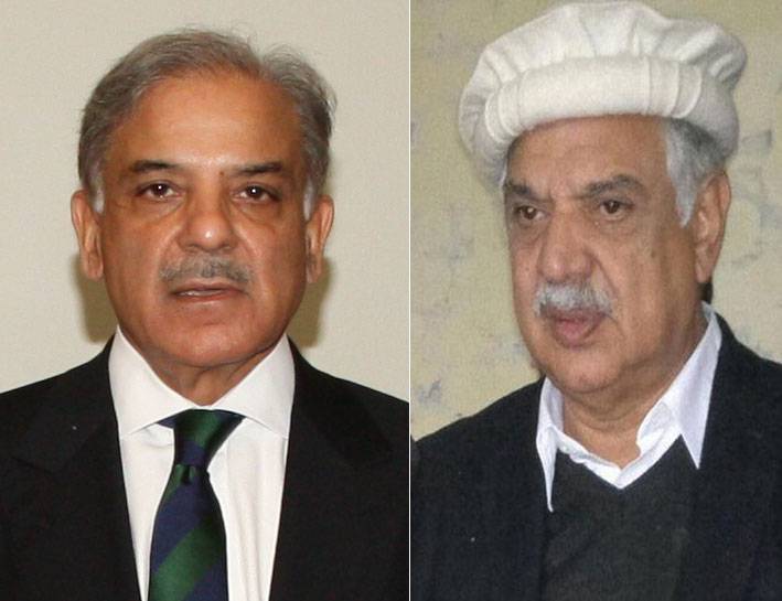 شہباز شریف کی گورنر کے پی سے ملاقات ، ملکی ترقی کیلئے اکٹھا ہونے کا عزم