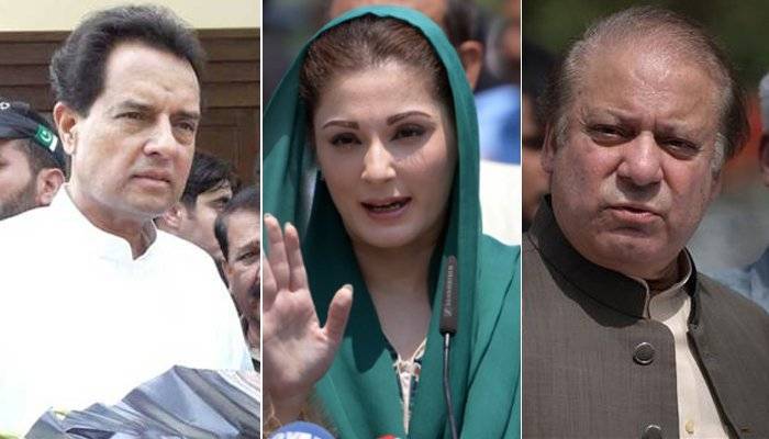 نیب ریفرنسز، نواز شریف، مریم نواز اور کیپٹن ریٹائرڈ صفدر عدالت پیش ہو گئے