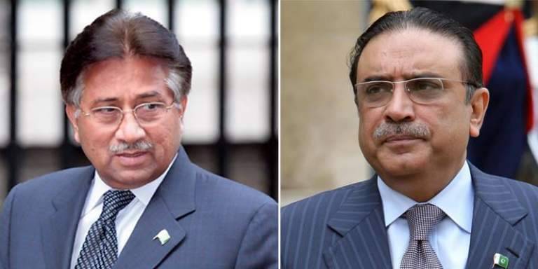 این آر او سے متعلق کیس، زرداری اور مشرف کو نوٹس جاری