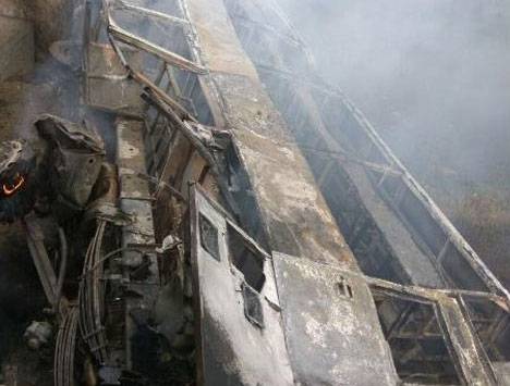 بھارت کی ریاست بہار میں بس میں آگ لگنے سے 27 افراد ہلاک
