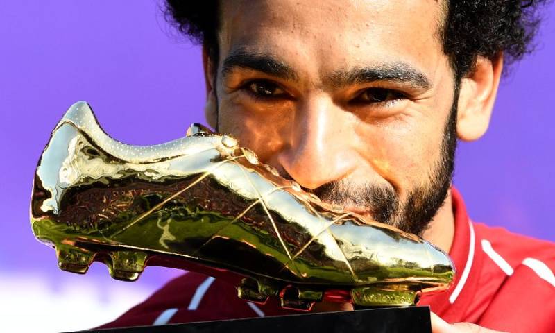 محمد صلاح کے ایک سیزن میں 32 گول،گولڈن بوٹ کے حقدار قرار پائے
