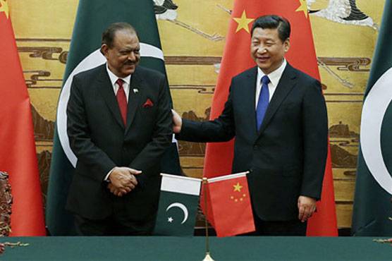 صدر ممنون حسین ، چینی ہم منصب کا دو طرفہ سٹریٹجک تعاون مضبوط بنانے پر اتفاق