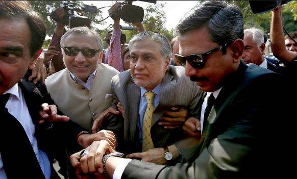 ایف آئی اے نے اسحاق ڈار کی گرفتاری کیلئے ریڈ وارنٹ جاری کردیئے