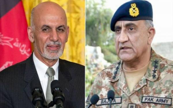   افغان صدر کاآر می چیف کو ٹیلیفون پاکستان میں حالیہ دہشتگردی کے واقعات پر اظہار افسوس