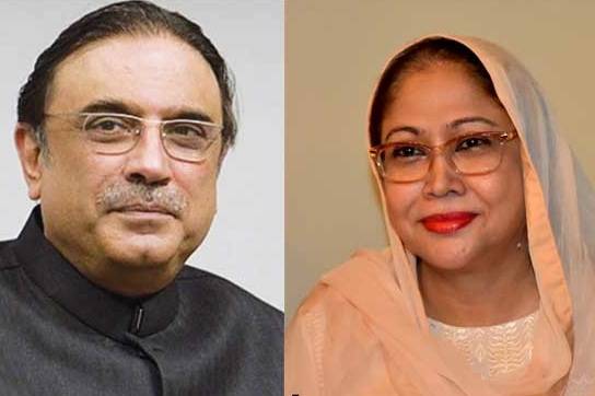 فریال تالپور اور آصف زرداری کا ایف آئی اے کے سامنے پیش نہ ہونے کا فیصلہ 