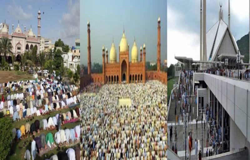 پاکستان بھر میں عید الاضحیٰ مذہبی عقیدت و احترام سے منائی جارہی ہے