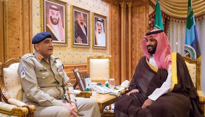 آرمی چیف سے سعودی ولی عہد کی 