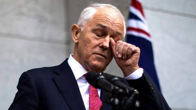 آسٹریلیا کے وزیراعظم میلکم ٹرنبل نے استعفیٰ دیدیا
