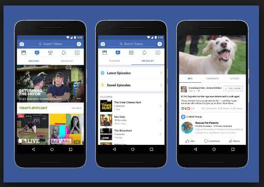 فیس بک نے ’واچ‘ ویڈیو سروس پیش کردی