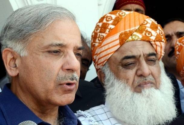 شہبازشریف نے مولانا فضل الرحمان کو صدارتی انتخاب میں دستبردار کروانے سے معذرت کرلی