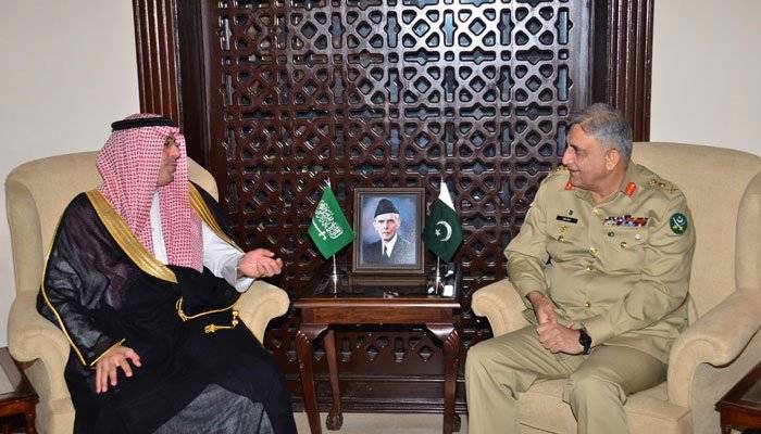 آرمی چیف جنرل قمر باجوہ سے سعودی وزیر ڈاکٹر عودبن صالح کی ملاقات،باہمی امور پر تبادلہ خیال