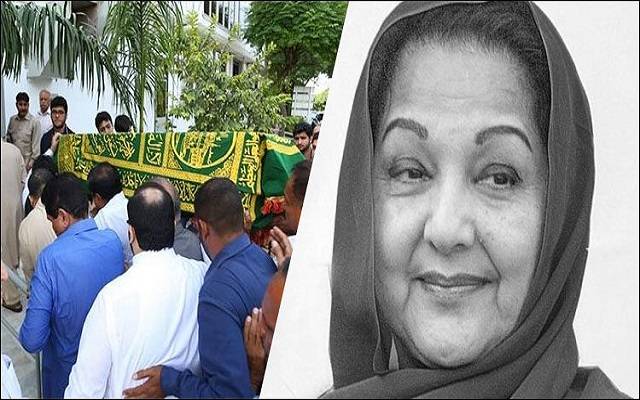بیگم کلثوم نواز کو جاتی امرا میں‌ سپرد خاک کردیا گیا