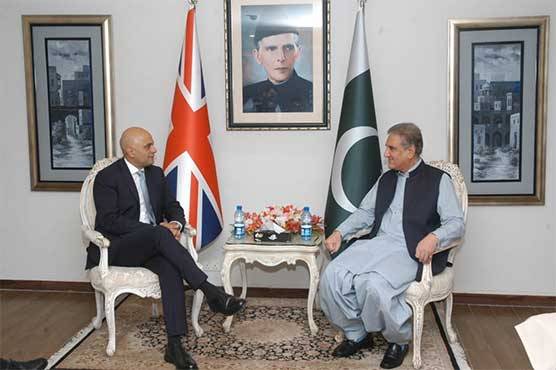 شاہ محمود قریشی سے برطانوی وزیر داخلہ کی ملاقات، اہم امور پر تبادلہ خیال