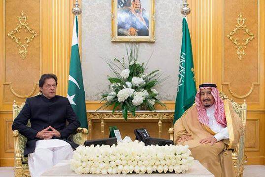 وزیراعظم عمران خان کی سعودی فرمانروا شاہ سلمان بن عبدالعزیز سے ملاقات 