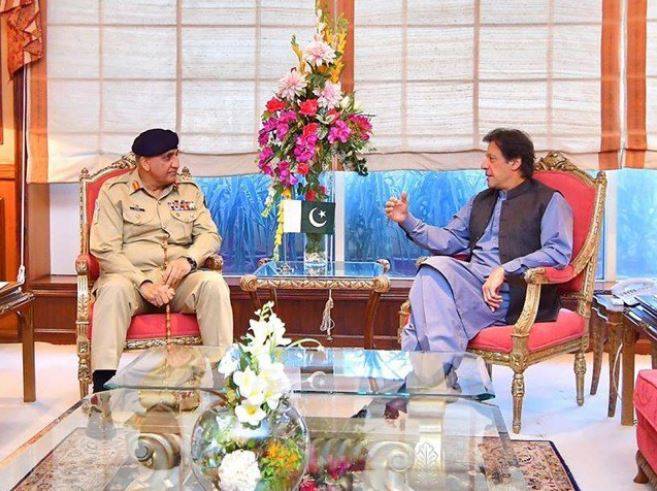  آرمی چیف کی وزیراعظم عمران خان سے ملاقات، دورہ چین پر تبادلہ