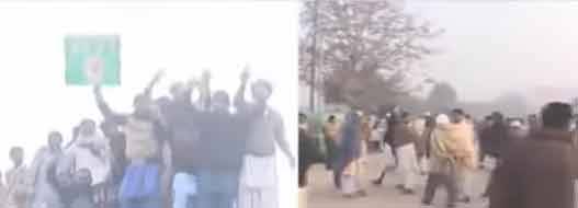 لاہور میں کسانوں کا دھرنا دوسرے روز بھی جاری