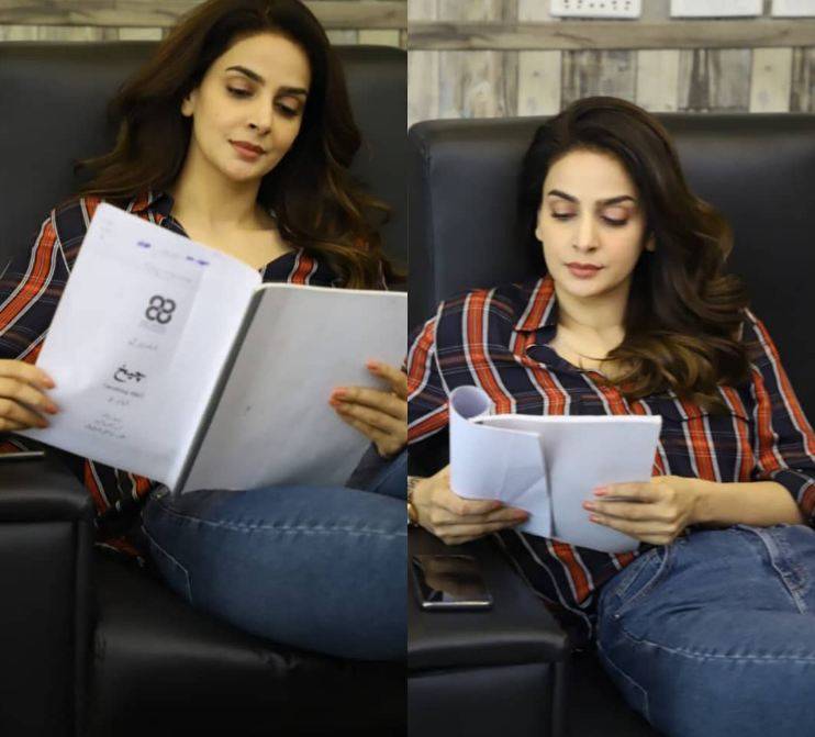 صباءقمر کی نئے ڈرامہ سیریل’ چیخ‘ کے سیٹ سے تصاویر نے دھوم مچادی