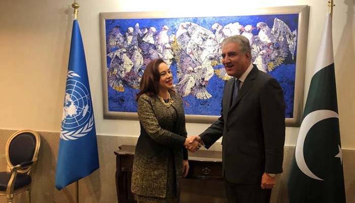 ماریہ اسپینوزا کی پاکستان آمد، وزیر خارجہ سے ملاقات