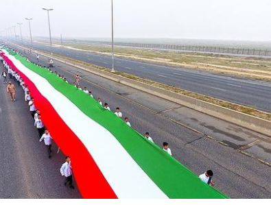 کویت نے طویل ترین جھنڈے کا ریکارڈ قائم کر دیا 